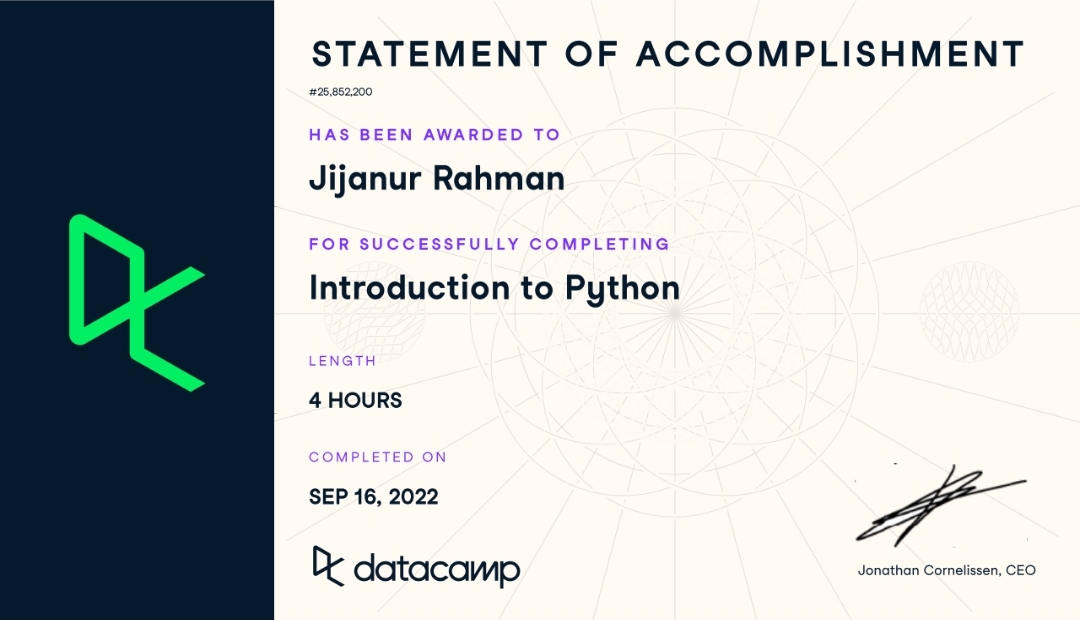 Python Certificate