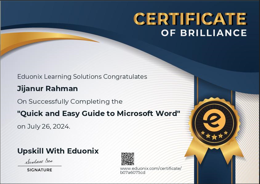 Quick and Easy Guide to Microsoft Word Certificate